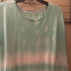 Westbound Mint & White Ombre Crewneck Sweatshirt